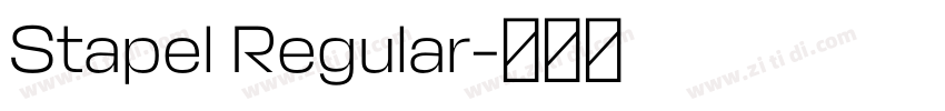 Stapel Regular字体转换
